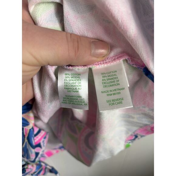 Lilly Pulitzer NWT Little Lilly Classic Shift Gecko Green Tiger Sunrise XL 12-14 - Picture 4 of 7